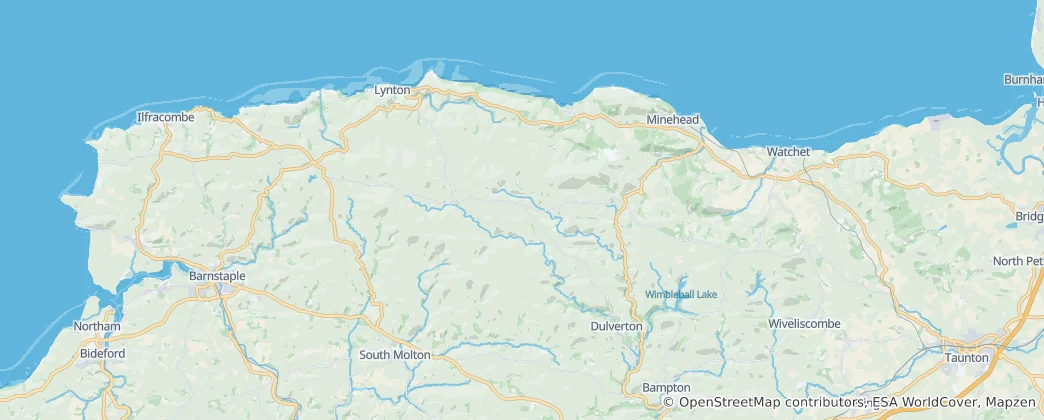 Karte von Exmoor-Nationalpark