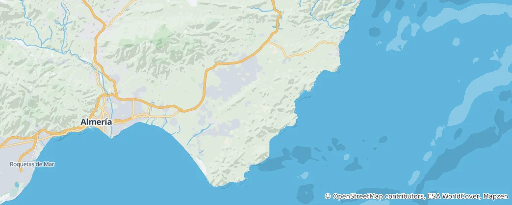 Mapa Parque Natural Cabo de Gata-Níjar