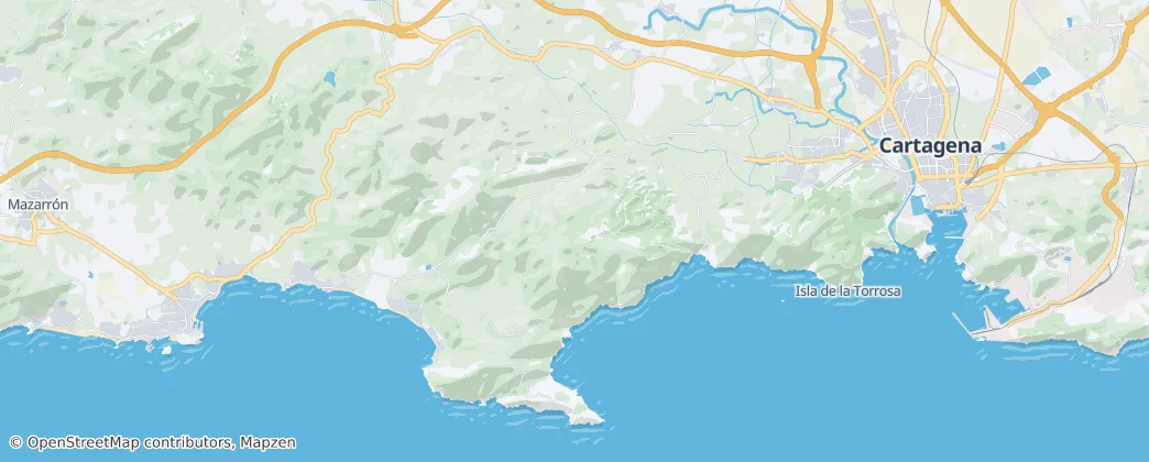 Mappa di Parque Regional Sierra de la Muela, Cabo Tiñoso y Roldán