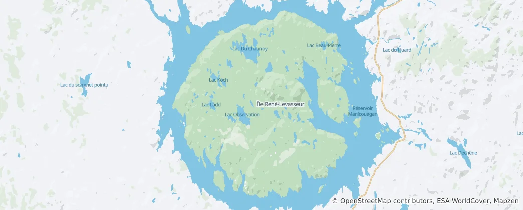 Karte von René-Levasseur Island