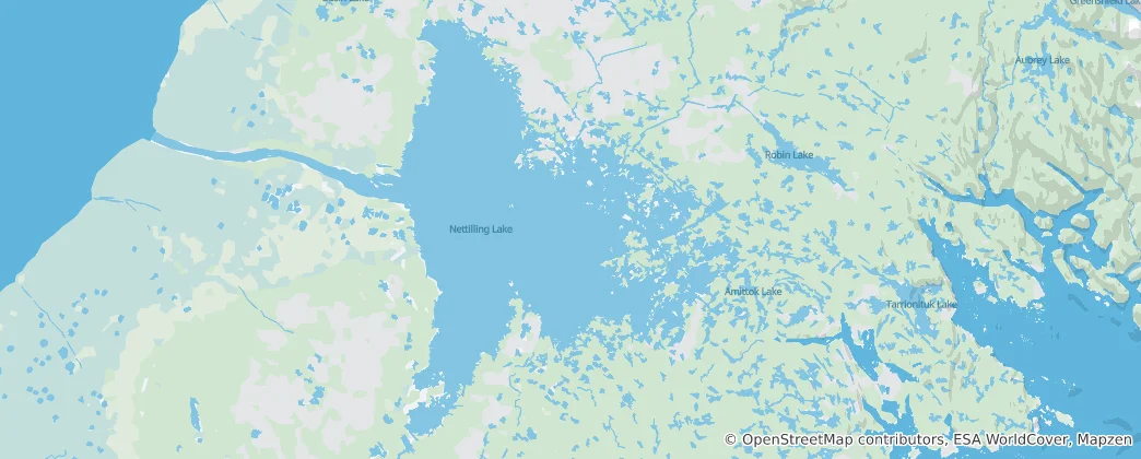 Karte von Nettilling Lake