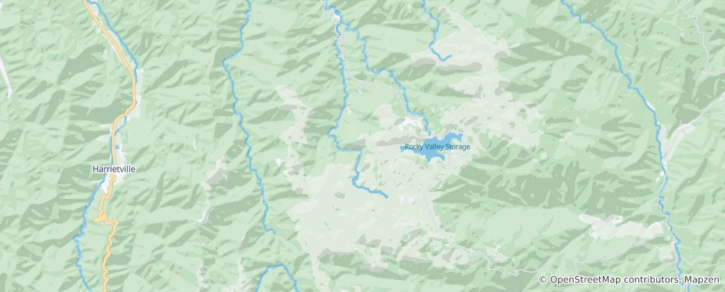 Mapa Falls Creek
