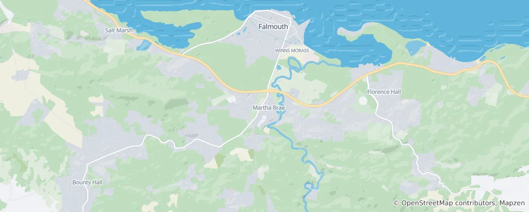 Mappa di Falmouth