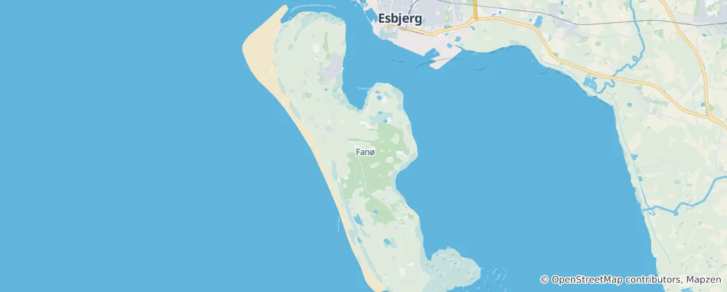 Mappa di comune di Fanø