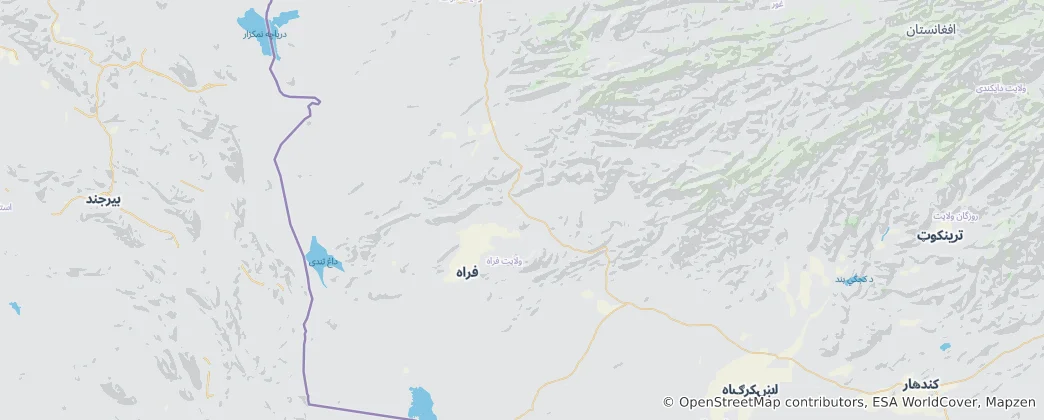 Map of Farah Province