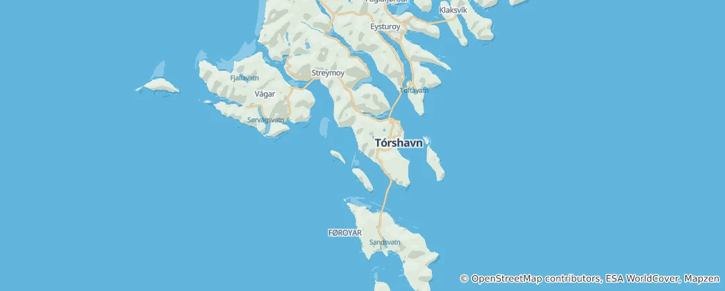 Map of Faroe Islands