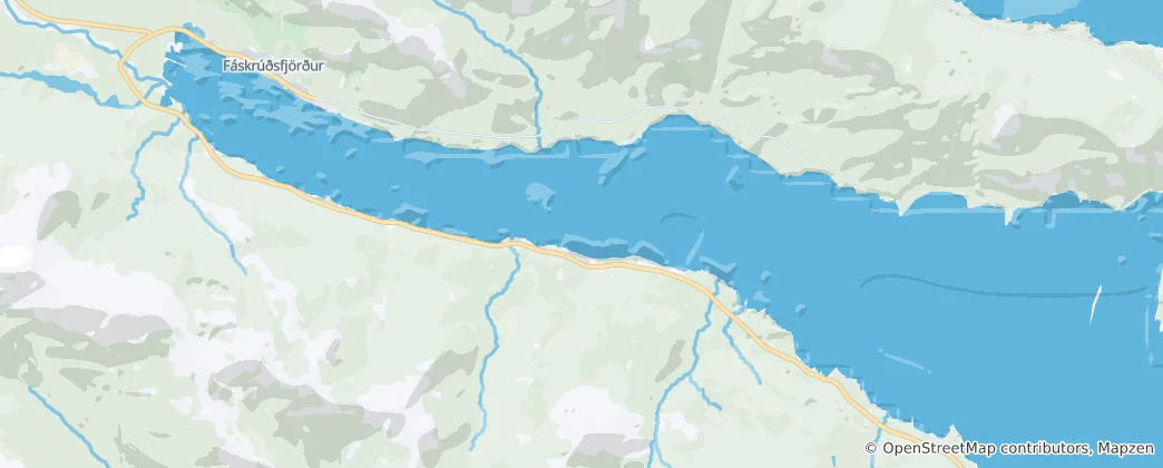 Mapa Fáskrúðsfjörður
