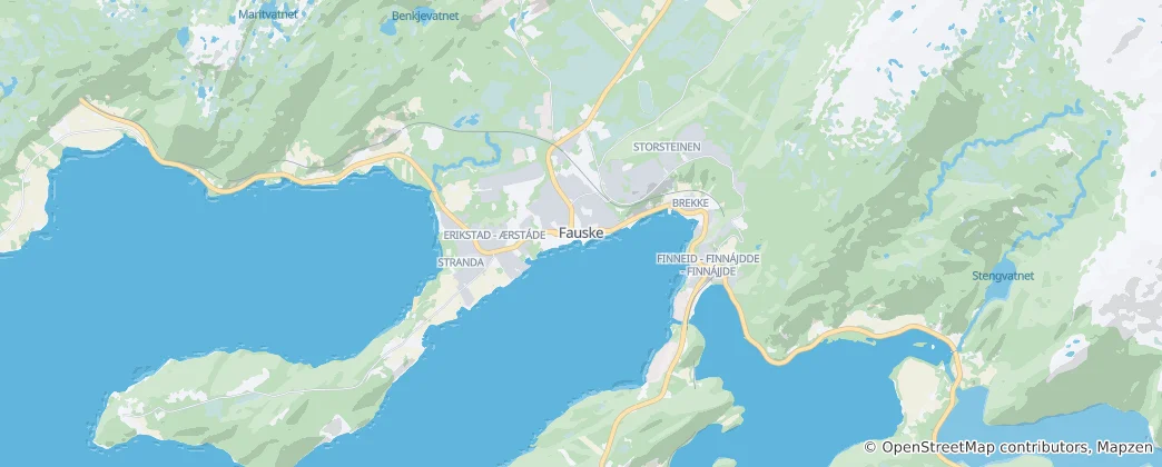 Map of Fauske