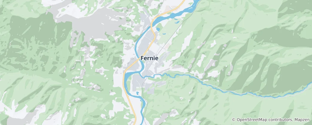 Kaart van Fernie