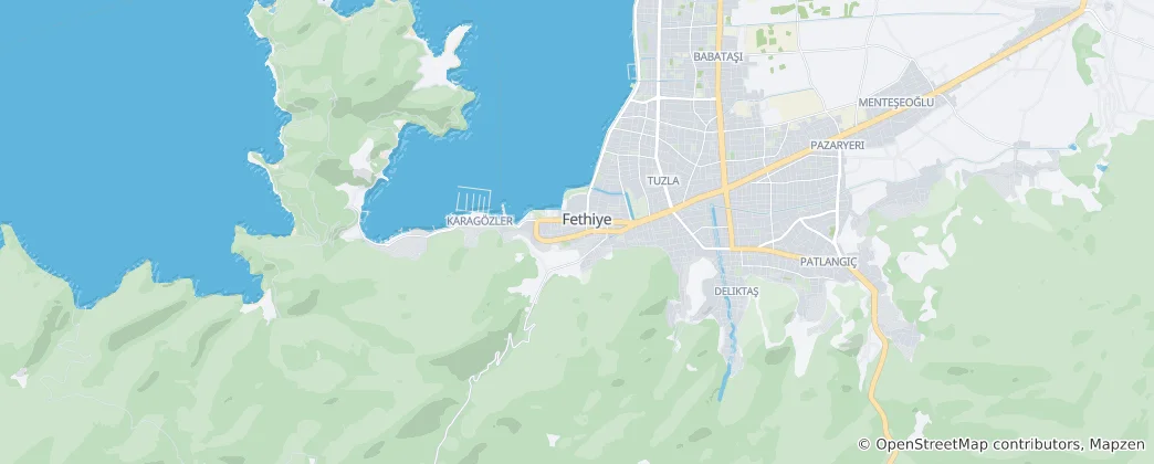 Map of Fethiye