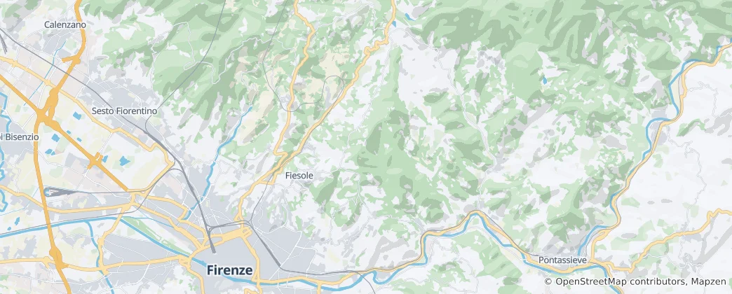 Karte von Fiesole