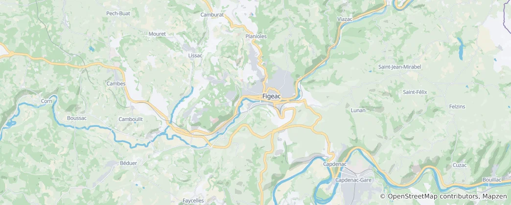 Map of Figeac