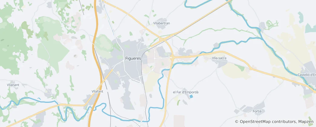 Mapa de Figueres
