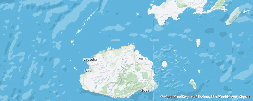 Map of Fiji