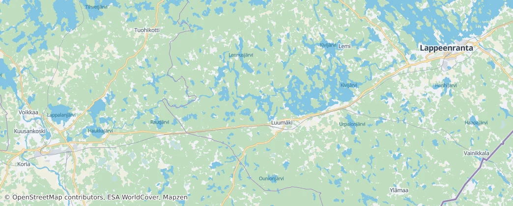 Map of Luumäki