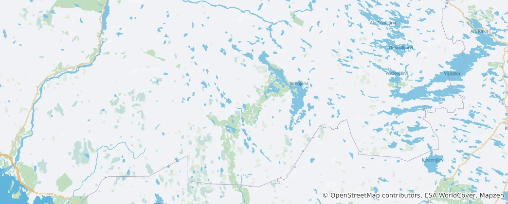 Mapa Ranua
