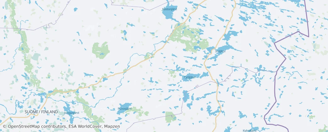 Taivalkoski — Mappa