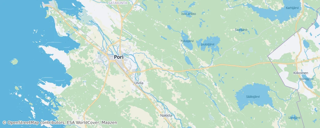 Ulvila — Mapa