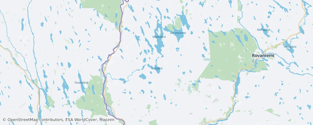 Ylitornio — Mappa
