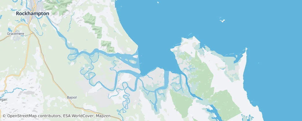 Fitzroy River (Rev.1) Fish Habitat Area — 地图
