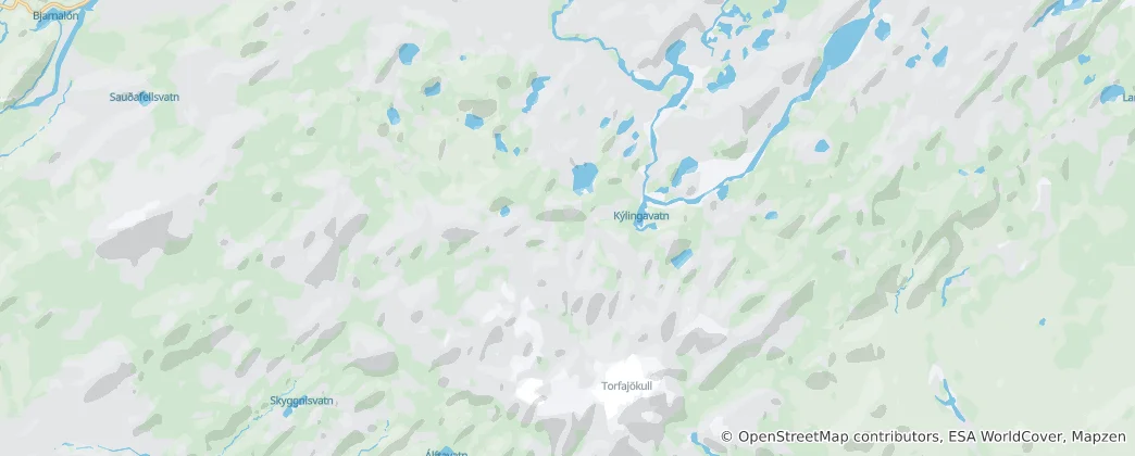 Mappa di Riserva naturale di Fjallabak