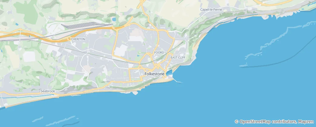 Map of Folkestone