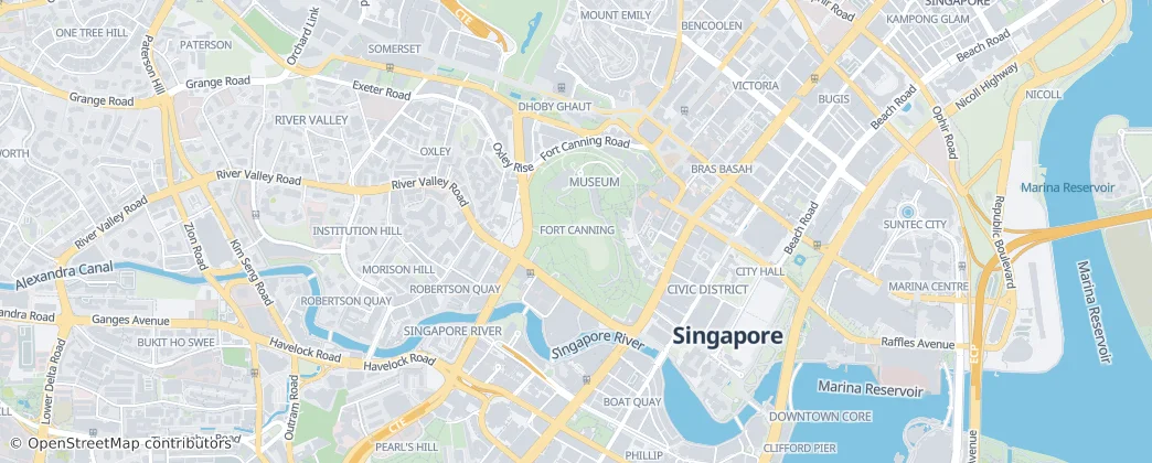 Collina Fort Canning — Mappa