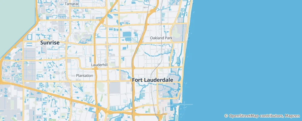 Mappa di Fort Lauderdale