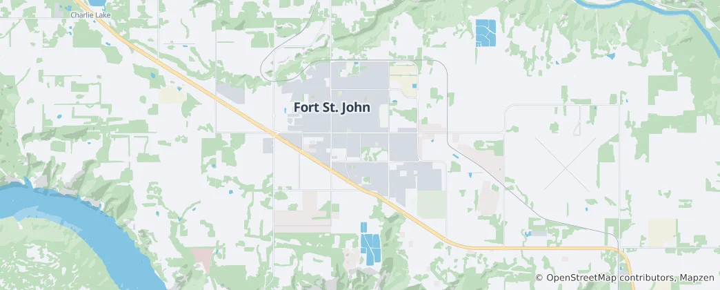 Mappa di Fort St. John