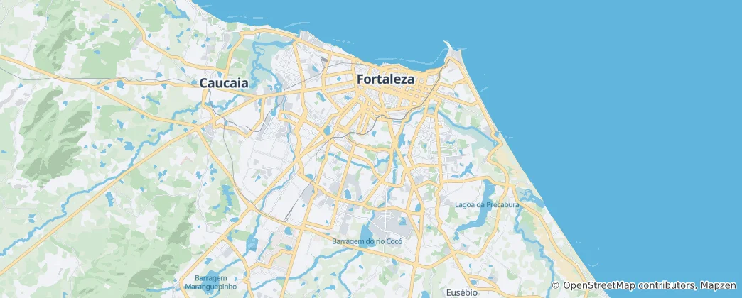 Map of Fortaleza