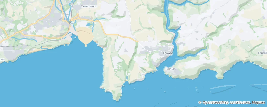 Carte de Fowey