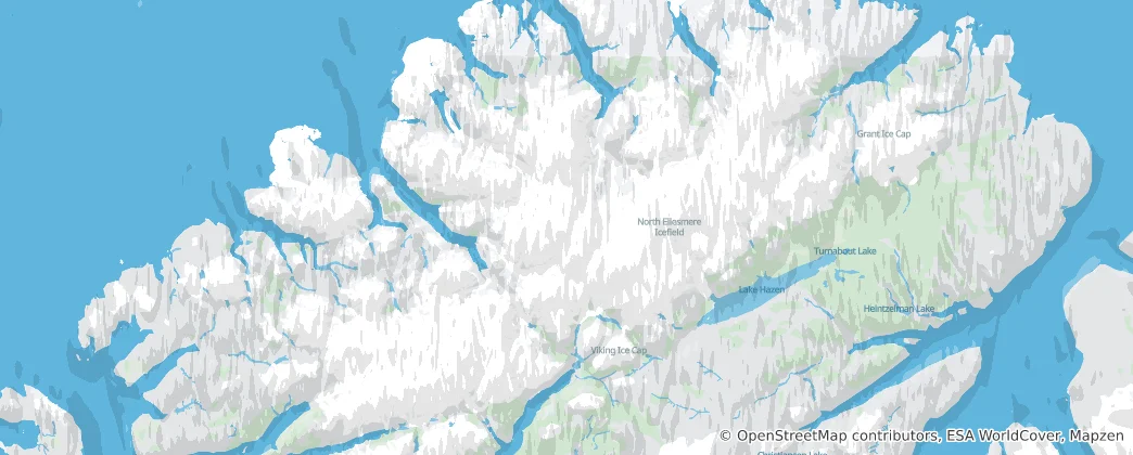 Mappa di North Ellesmere Icefield