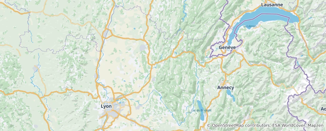 Mapa Ain