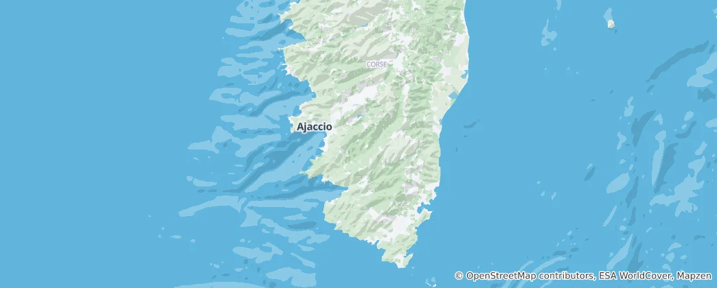 코르스뒤쉬드주 지도
