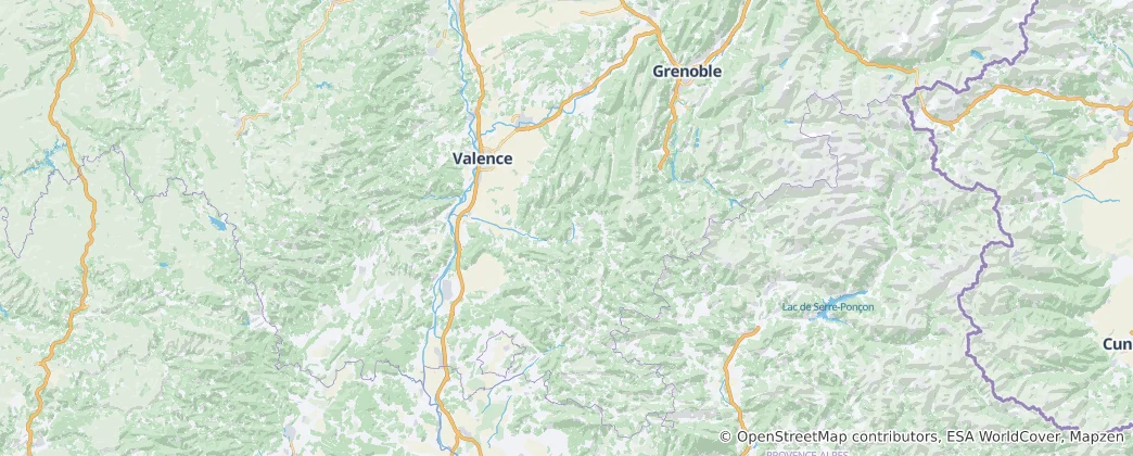 Mapa Drôme