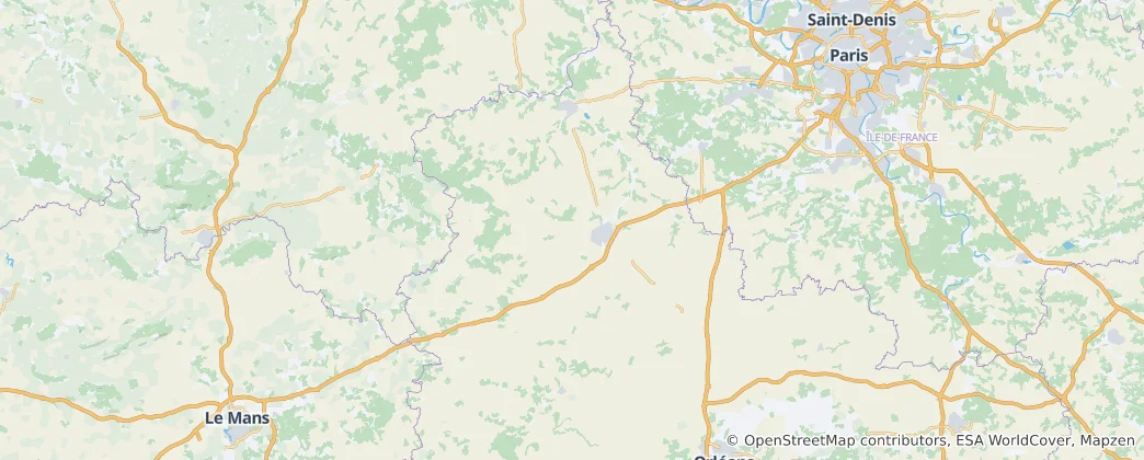 Map of Eure-et-Loir