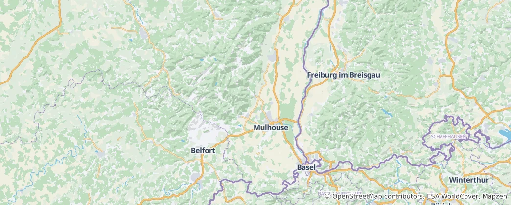 Mapa Haut-Rhin