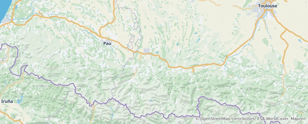Mappa di Alti Pirenei