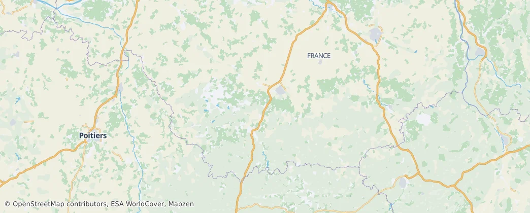 Map of Indre