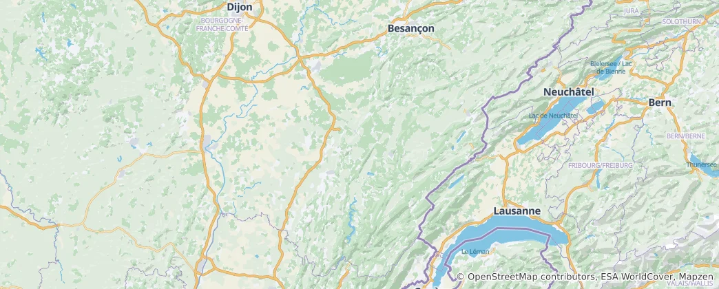 Kaart van Jura