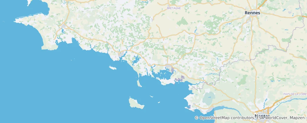 Kaart van Morbihan