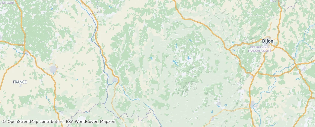 Nièvre – Mapa