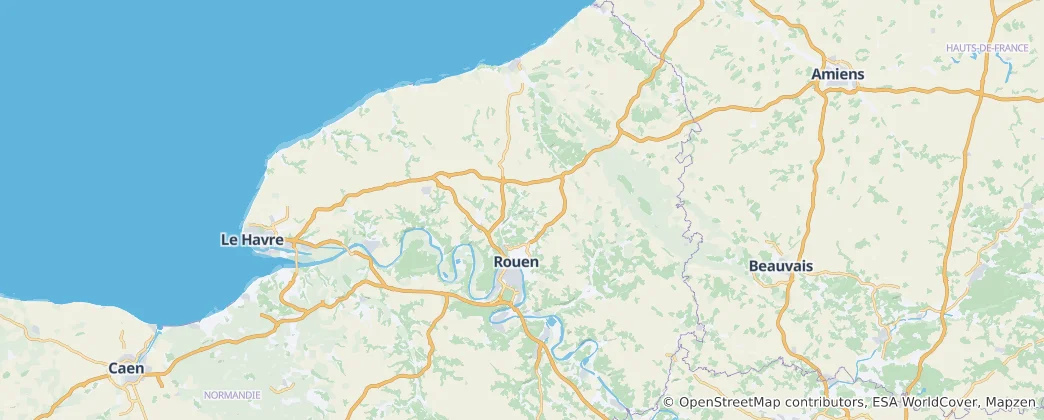 Karte von Département Seine-Maritime