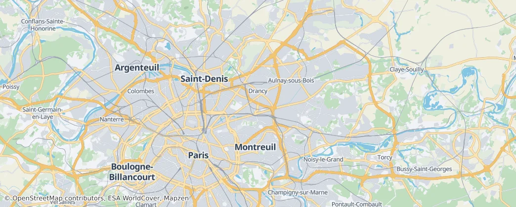 Seine-Saint-Denis — Mapa