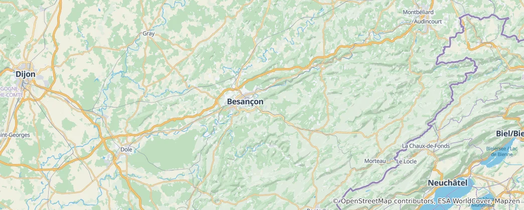 Besançon Haritası