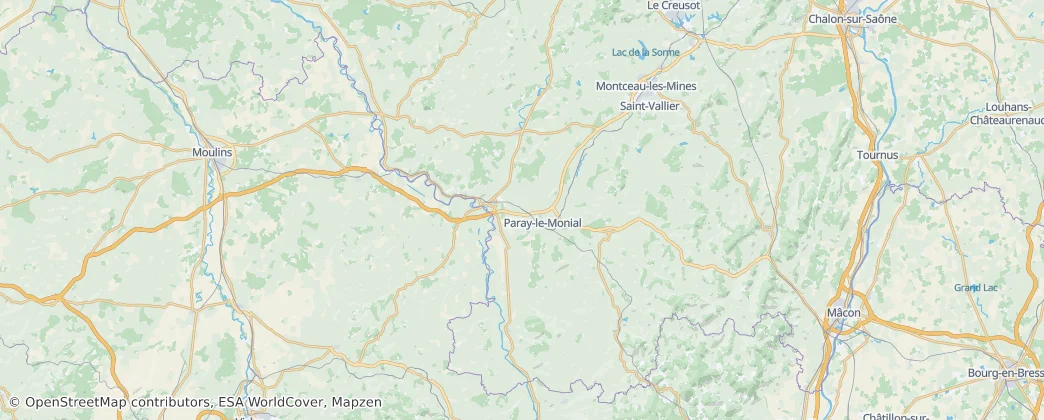 Arrondissement Charolles — mapa