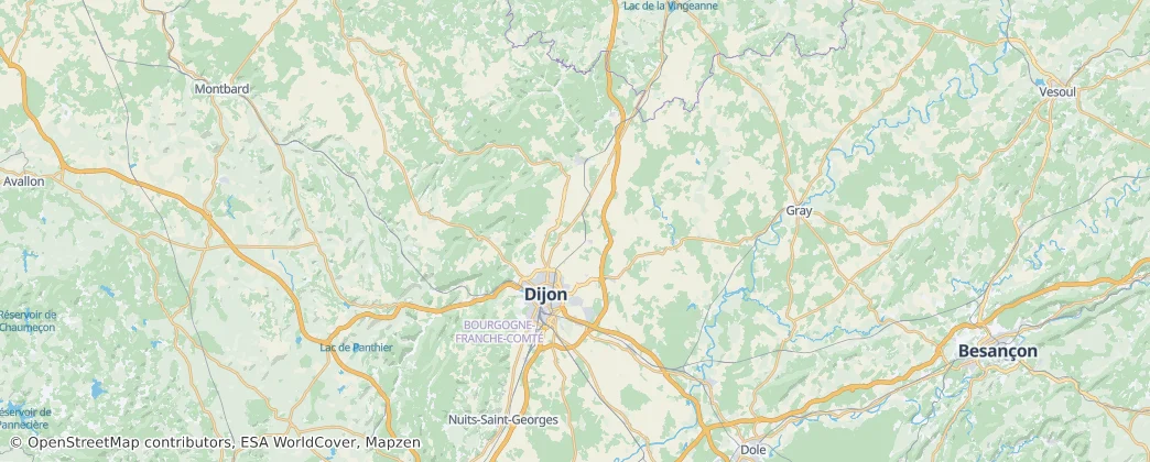 Arrondissement Dijon — Karte