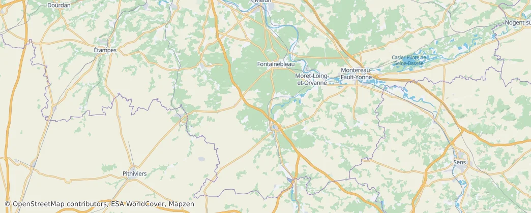 arrondissement of Fontainebleau — 지도