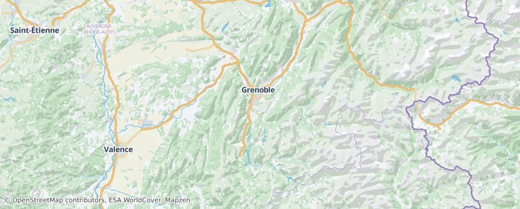 Карта Гренобль