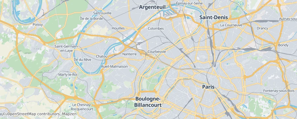 Arrondissement Nanterre — mapa